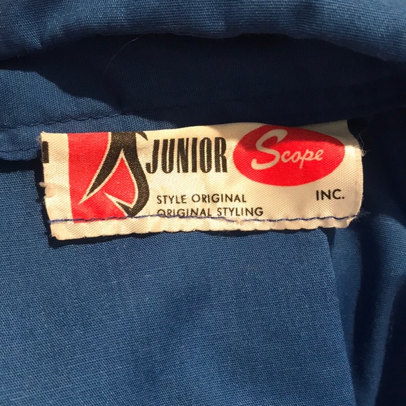 “ JUNIOR SCOPE” Vintage/ Retro Blue Dress. - Picture 16 of 16